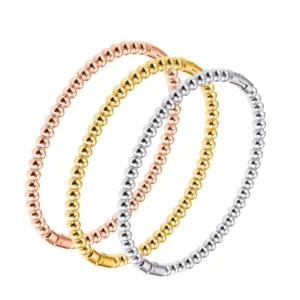 RENSINO Minimalist 18k Gold Plated Stainless Steel Bracelet Waterproof Open Cuff Bangles Jewelry for Women Gift
