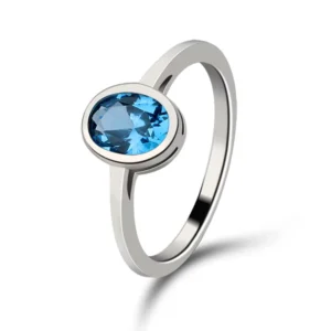 RENSINO Minimalist 925 Silver Rings Plain Open Design Handmade Jewelry for Daily Wear OEM Service
