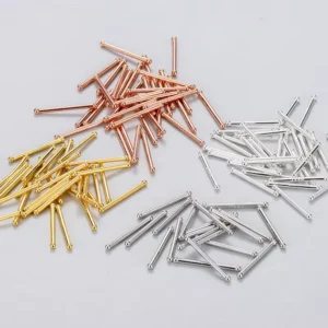 RENSINO Minimalist 999 Sterling Silver Nose Pin Fashion 11mm Body Piercing Jewelry Personality Nose Stud
