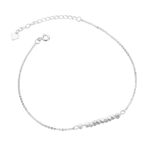 RENSINO Minimalist Irregular Geometric Shape 925 Sterling Silver Anklets Fashion Jewelry for Women