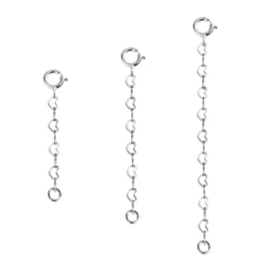 RENSINO Minimalist Silver Tone Chain Extender for Crossbody Bags Shoulder Strap Add on Bag Accessory