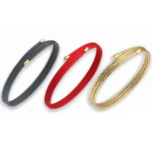 RENSINO Multilayer Magnetic Wire Creative Thread Bangles Red Black Handmade Rope Couples Bracelet Woman Men Jewelry Making