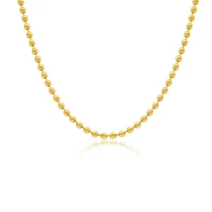 RENSINO Necklace Accessories High Quality Gold Plated Stainless Steel Ball Chain