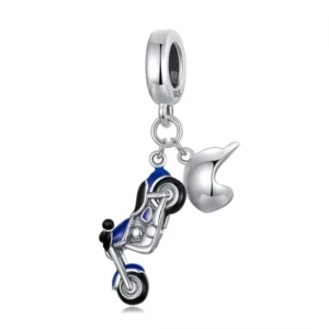 RENSINO New 925 Silver Pendant Charms Unique 3D Hip Hop Enamel DIY Jewelry Bulk Fashion Bracelet & Necklace Keychain Cute Jewelry Making