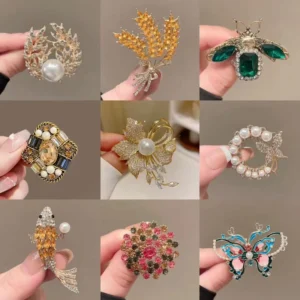 RENSINO New Alloy Brooch High-end Brooch Coat Suit Versatile Chest Flower Women