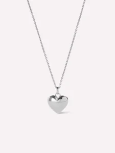 RENSINO New Arrival Fashion Women Custom Jewelry 925 Sterling Silver Heart Pendant Necklace for Gift