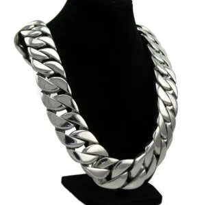 RENSINO New Arrive 32mm Cuban Link Chain Stainless Steel Necklace Bracelet for Men Silver Gold Hip hop Thick Necklaces Jewelry