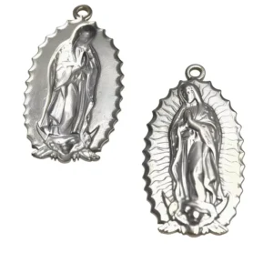 RENSINO New Christian Stainless Steel Our Lady Of Guadalupe Relief Pendant Vintage Religious Totem