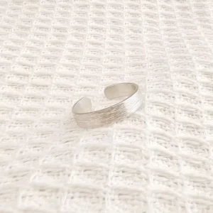 RENSINO New Custom Ins Style Versatile Trendy Ring S925 Sterling Silver Brushed Surface Simple Open Ring