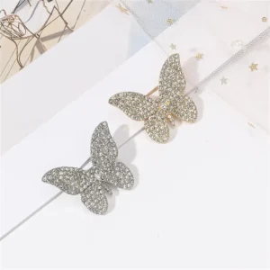 RENSINO New Cute Rhinestone Studded Butterfly Brooch Small and Exquisite Coat Accessories