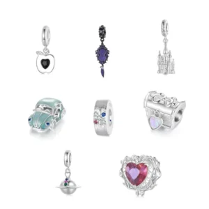 RENSINO New Design Romantic Rhodium Plated 925 Sterling Silver Pendant Charms Price