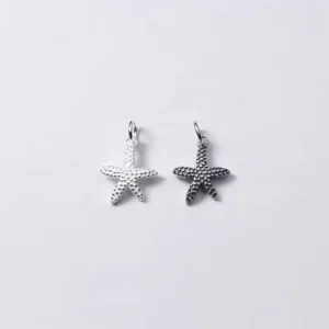 RENSINO New Fashion Jewelry 925 Sterling Silver Starfish Shape Pendant Charms for Necklace Jewelry Making