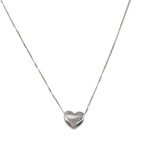 RENSINO New Fashion Jewelry Chain 925 Silver Heart Necklace For Women