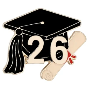RENSINO New Graduation Season Metal Brooch Bachelor Hat Commemorative Badge Graduation Gift