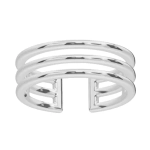 RENSINO New Simple Hollow Adjustable Jewelry Simple 925 Sterling Silver Ring for Women Men Punk Ring Gift Style