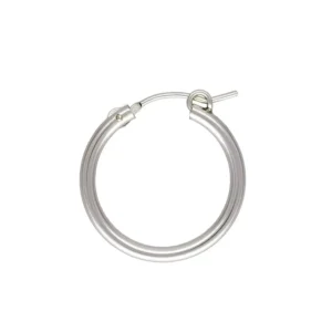 RENSINO New Sterling Silver Eurwire Hoop 925 Fashion Earrings for Permanent Jewelry Making