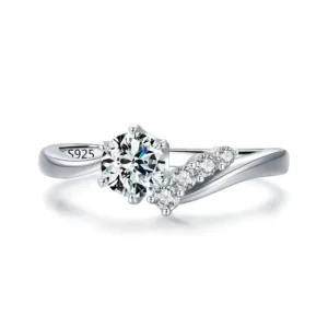 RENSINO OEM ODM Custom Jewelry 925 Sterling Silver Cz Cubic Zircon Rings for Women