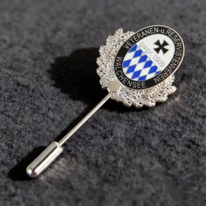 RENSINO OEM ODM Manufacturer Customized Soft Enamel Metal Logo Long Needle Stick Lapel Pin For Suit Men