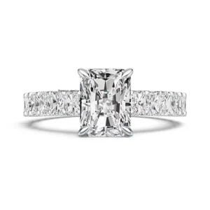 RENSINO Original Luxury Designer Jewelry Real 925 Silver Cubic Zirconia Wedding Anniversary Promise Engagement Ring Women