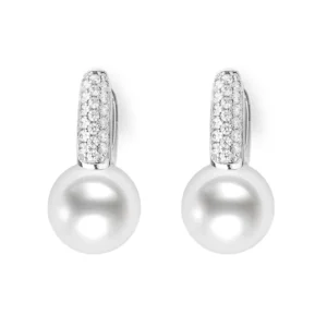 RENSINO Pearl Earrings 925 Sterling Silver Earrings for Women
