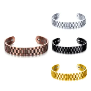 RENSINO Personalized Mesh Magnetic Men’s and Women’s Bracelet Cross border Bracelet Wide Face Woven Bracelet