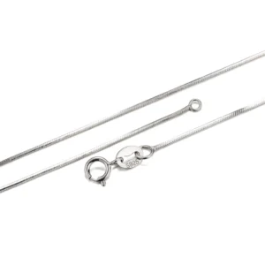 RENSINO Platinum Plated Fashion Jewelry Sale 925 Sterling Silver Snake Necklace Chain for Women