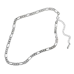 RENSINO Pure 925 Sterling Silver Cuban Chain Necklace for Men
