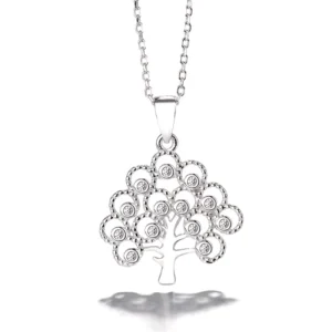 RENSINO Pure 925 Sterling Silver Jewelry Pendant Tree