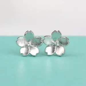 RENSINO REETI 925 Sterling Silver Flowers Stud Earrings for Women Elegant Wedding Jewelry