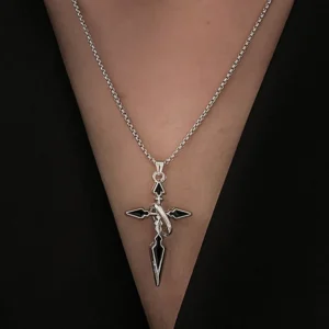 RENSINO Religious Custom Stainless Steel Cross Necklace Silver Gold Plated Jewelry for Women Men Easter Gift