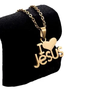 RENSINO Religious Jewelry Jesus Cross Fashion Pendant Necklace Stainless Steel Chain Christian Symbol for Men Crucifix