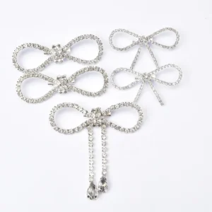 RENSINO Rhinestone Buckle Bow Tassel Flower Brooches With Pin for Wedding Dress Garment Crystal Shoes Bags Diy Decorations