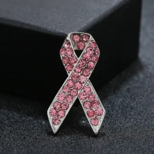 RENSINO Rhinestone Hat Pins Fashion Accessories Brooch Custom Glitter Gem Metal Enamel Pins Ribbon Lapel Pin