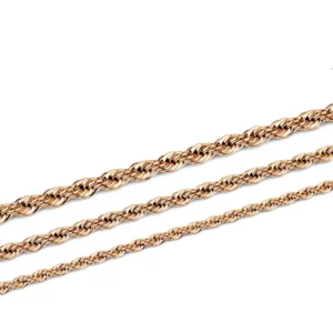 RENSINO Rhodium Plated Sterling 925 Silver Diamond Cut Sparkle Rope Chain