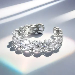RENSINO Rings Fashion Fine Jewelry Rings Trendy Alloy Silvery Zircon Inlay Women Festival Holiday Engagement Marriage Rings