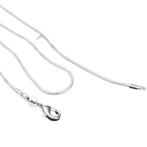 RENSINO Rinhoo 1pcs/Lot 925 Silver Necklace Silver Fine Jewelry Snake Chain 1mm 16-24inch Necklace