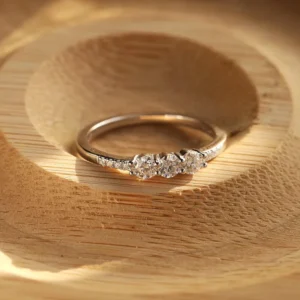 RENSINO Rinntin SMOR12 Custom Silver Engagement Diamond Women’s Fine Jewelry Ring High Quality Sterling Silver 925 Moissanite Ring