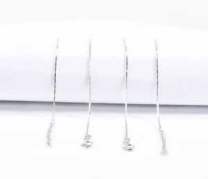 RENSINO S 925 Pure Silver Chain Fashionable Necklace Shiny Jewelry Length Customized for Men Women Jewelry