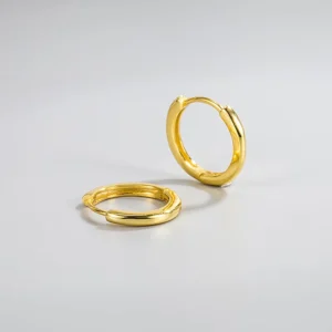 RENSINO S925 925 Silver Jewelry Trendy Earrings Sets INS Daily Huggie Simple and Versatile Earrings Set