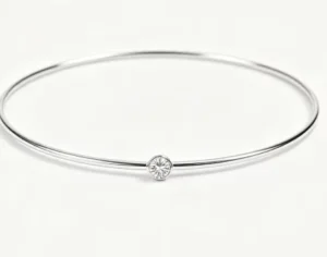 RENSINO S925 Silver K Gold Plated Bubble Moissanite Elegant Women’s Bracelet