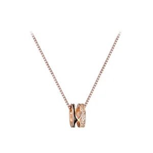 RENSINO S925 Silver Pendant Necklace for Women of Exclusive and Sophisticated Necklaces with a Unique Design for the Clavicle