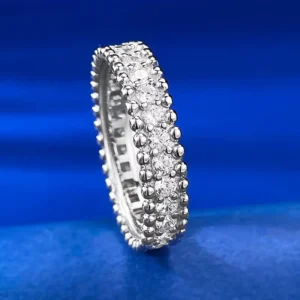RENSINO S925 Silver Ring Women’s Exquisite Simple Fashion Light Luxury High Quality Women’s Wedding Jewelry