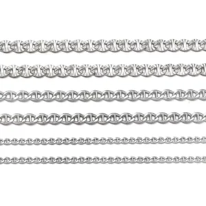 RENSINO S925 Sterling Silver Cross Chains Fashion Basic Custom Necklace With Claw Setting for Women and Men Fine Jewelry