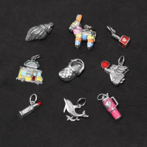 RENSINO S925 Sterling Silver Jewelry DIY Charm Pendant