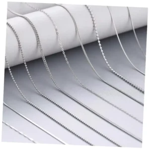 RENSINO S925 Sterling Silver Jewelry Link Chains 925 Custom HIPHOP Satellite Curb Cuban Cross Ball Bead Snake Bone Box Chain Necklace