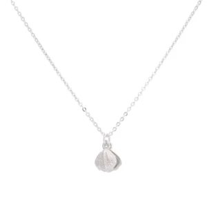 RENSINO S925 Sterling Silver Necklace Korean Fashion Shell Necklace Women’s Temperament Pearl Silver Jewelry