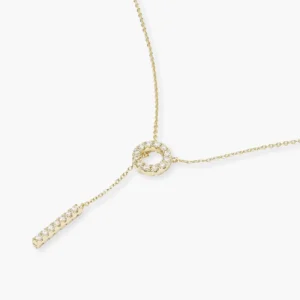RENSINO S925 Sterling Silver No Lock Clasp Micro Pave Diamond Necklace for Women Fashion Jewelry