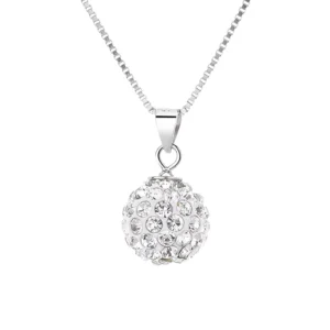 RENSINO S925 Sterling Silver Shambhala Necklace Women’s Zircon Ball Pendant Light Luxury Fashion Niche Design Clavicle Chain Jewelry