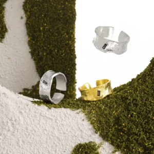 RENSINO S925 Zirconia Ring for Women Cool and Unique Style Dainty and Luxurious Silver Ring
