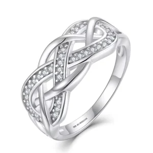 RENSINO SC Customized 925 Sterling Silver Jewelry High quality Ring for Friends and Lovers Creative Zircon Ring for Women